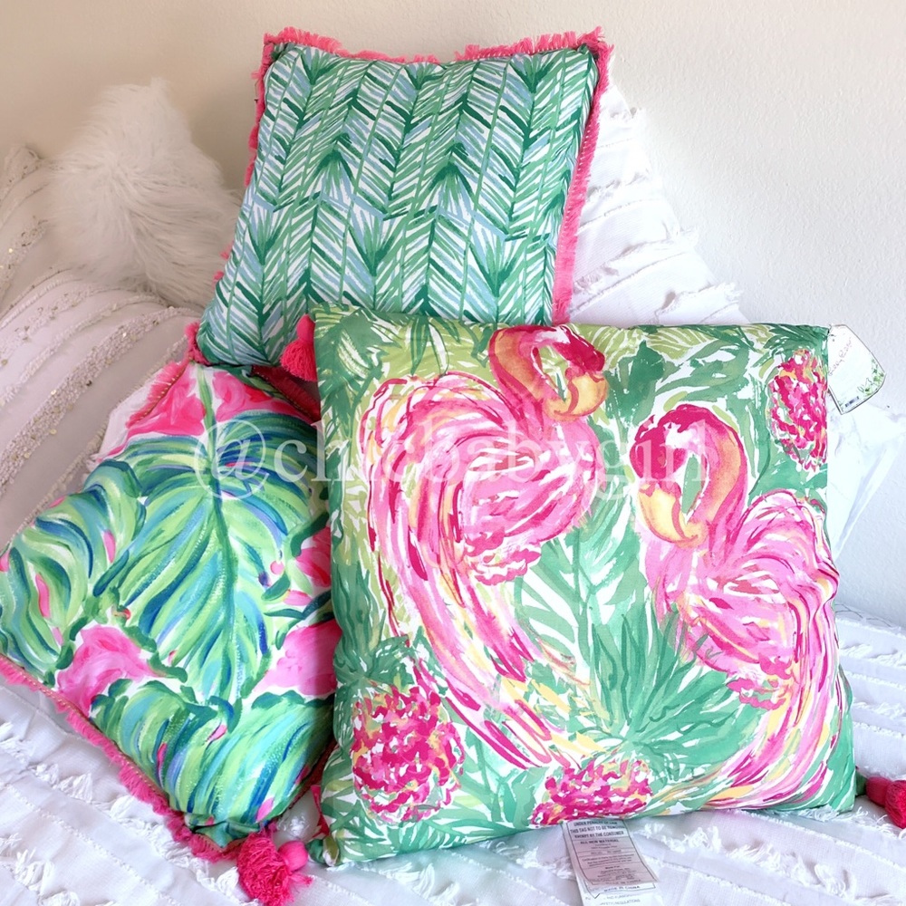 Lilly Pulitzer 3 Pc Set Pillows - Picture 3 of 8